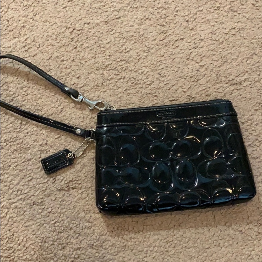 Coach Black Wristlet